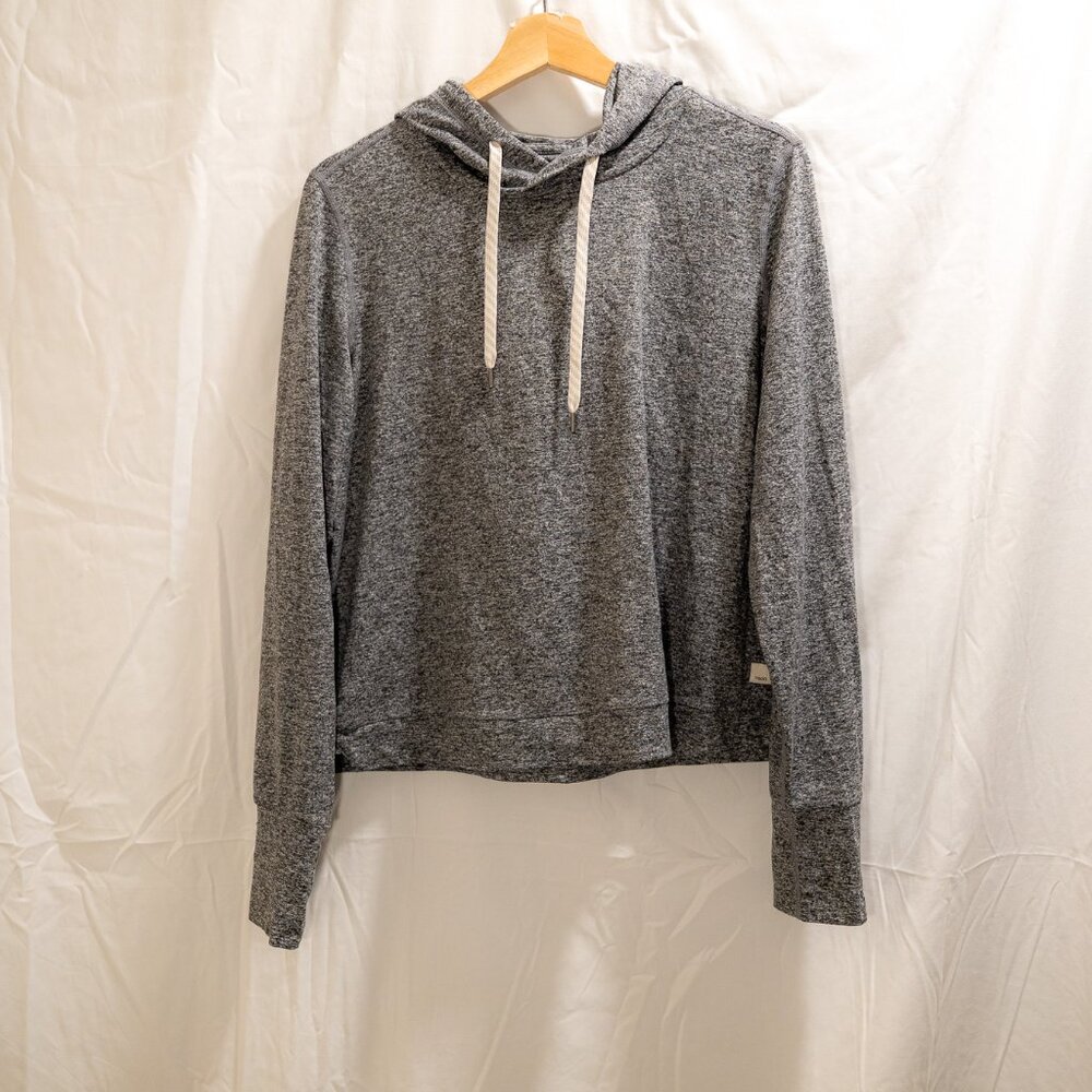 Vuori Women’s Halo Heather Grey Hoodie (Large) Loungewear Pullover Activewear